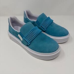 BOTTERO Women's Slip-On Flatform Sneakers in Leather